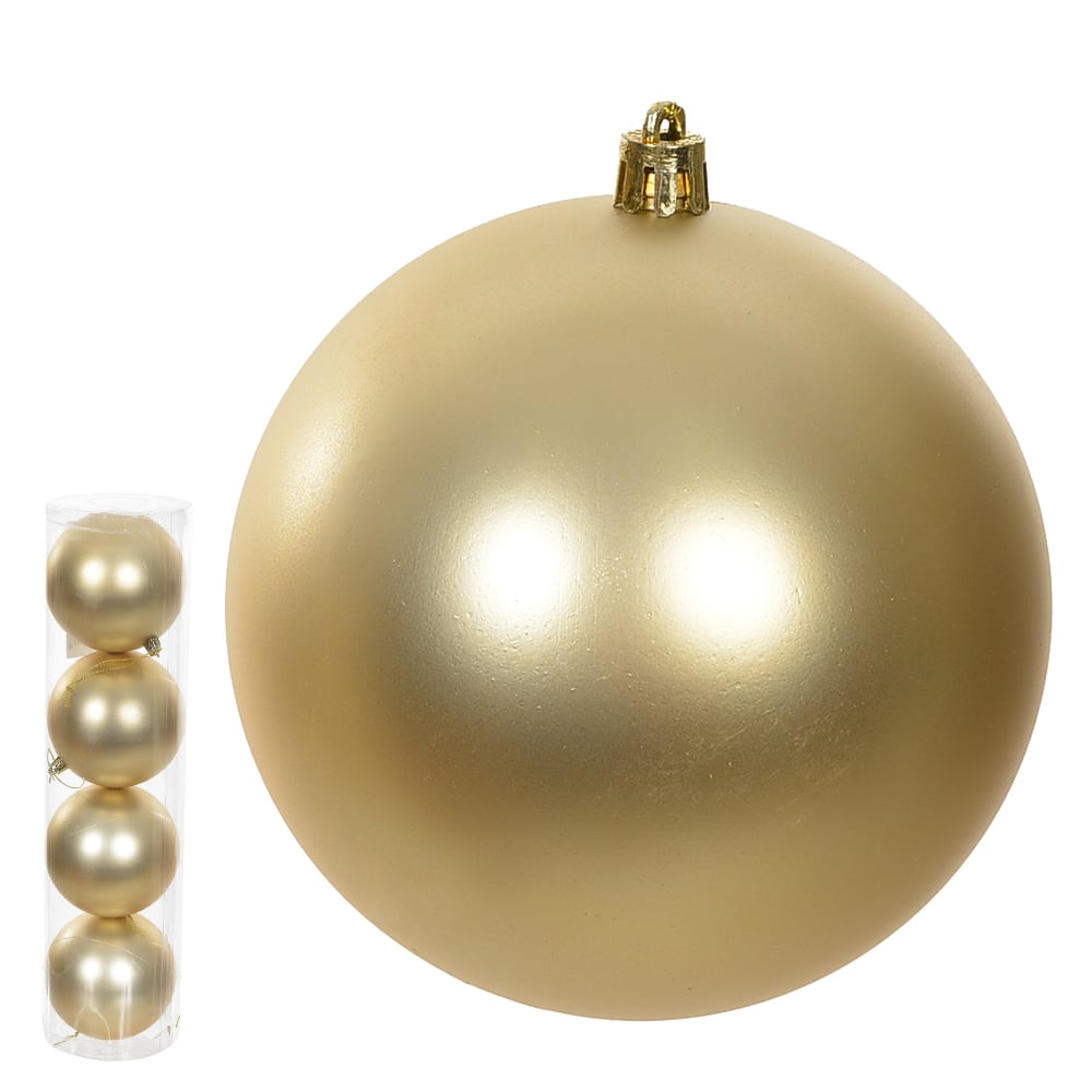BOLA FOSCA TUBO C/4 UND (DOURADO) 10D