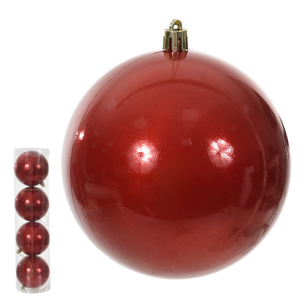 BOLA PEROLADA TUBO C/4 UND (VERMELHO) 10D