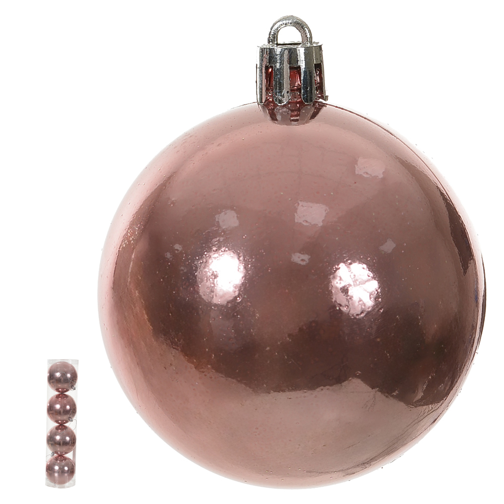 BOLA PEROLADA TUBO C/4 UND (ROSA) 10D