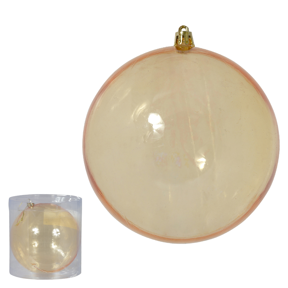 BOLA TRANSPARENTE TUBO C/1 UND (DOURADO) 20D