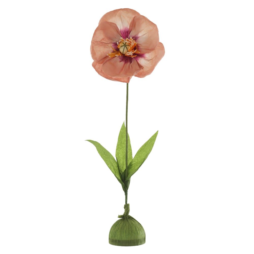FLOR DECORATIVA PAPOULA (ROSA) 62cm
