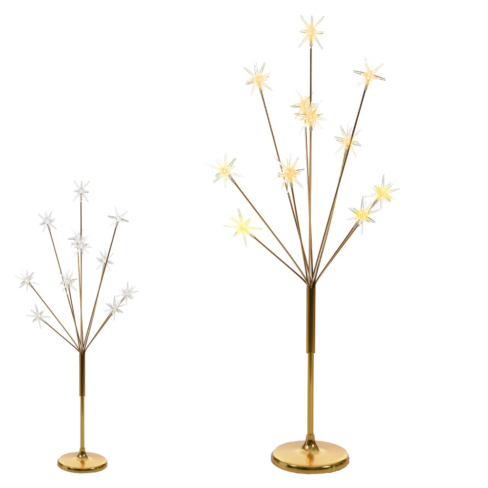 LUZ DECOR ARVORE OURICO DO MAR (BRANCO QUENTE) 1,35m