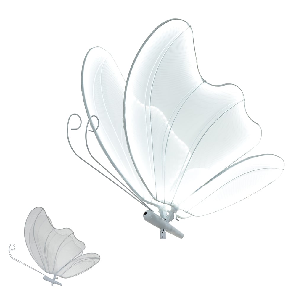 LUZ DECOR BORBOLETA BIVOLT (BRANCO) 60cm