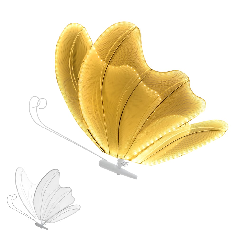 LUZ DECOR BORBOLETA BIVOLT (BRANCO QUENTE) 60cm