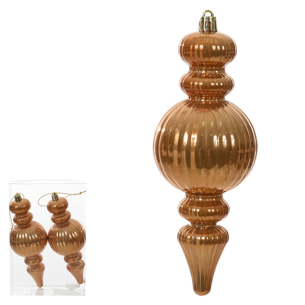 ENFEITE NATAL PINGENTE C/2 (BRONZE) 17,5X12cm
