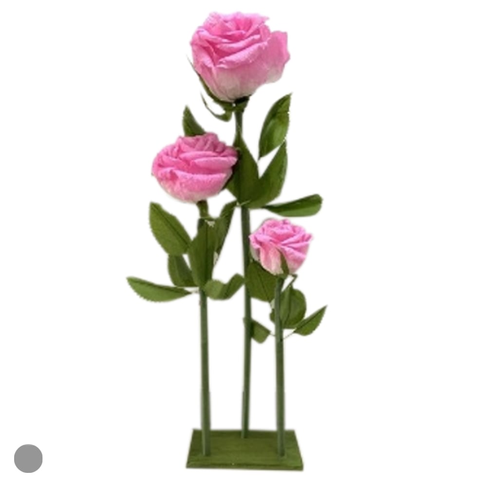 FLOR DECORATIVA ROSA (ROSA) 90cm