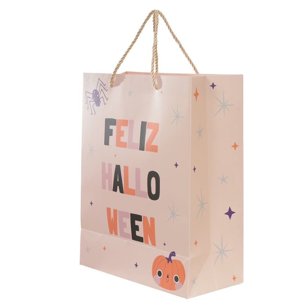 SACOLA DE PAPEL INFANTIL (COLORIDO) 32X26X12cm
