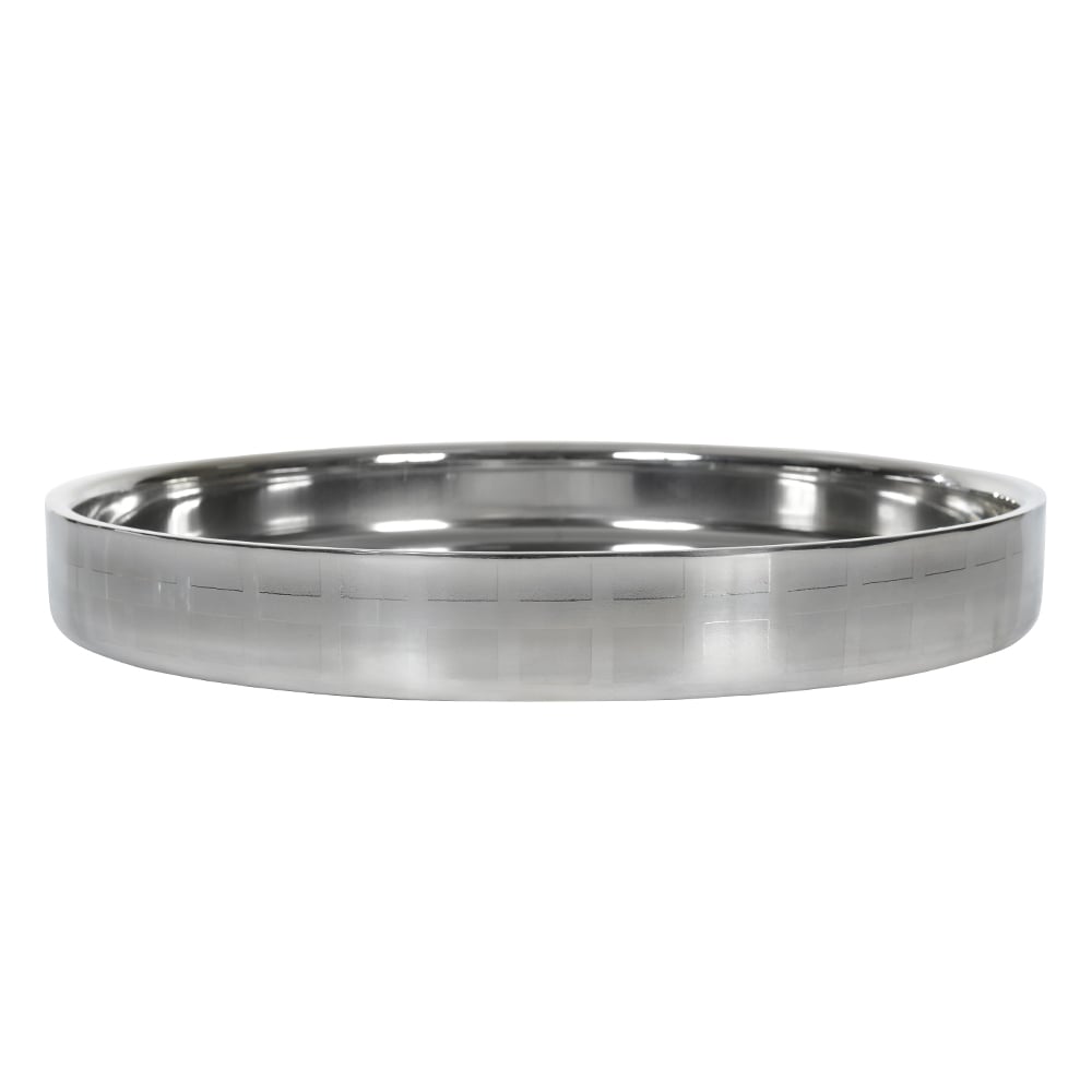 BANDEJA ACO INOX 32d TAITI (PRATA)