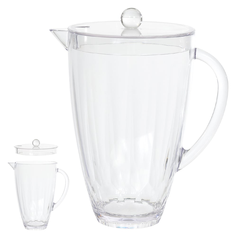 JARRA ACRILICO 2000ml 26,5X21cm 15d DIAMOND (TRANSPARENTE)