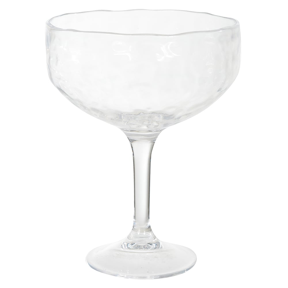 TACA MARTINI ACRILICO 540ml 16,9X12,4cm MARTELADO (TRANSPARENTE)