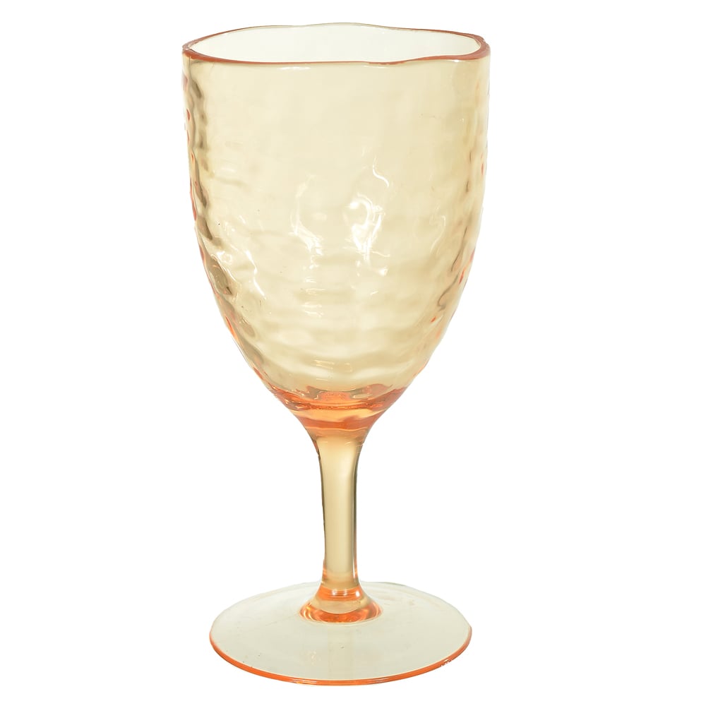 TACA ACRILICO 400ml 19,5X9cm MARTELADO (AMBAR)