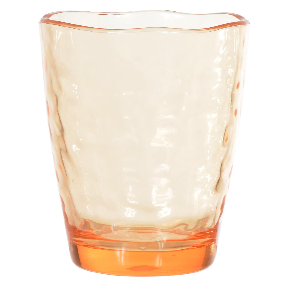 COPO ACRILICO 410ml 10,9X9cm MARTELADO (AMBAR)
