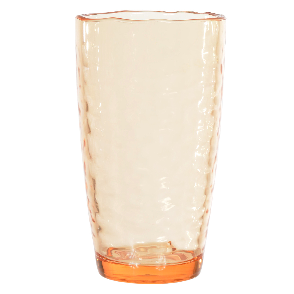 COPO ACRILICO 560ml 15,6X9cm MARTELADO (AMBAR)