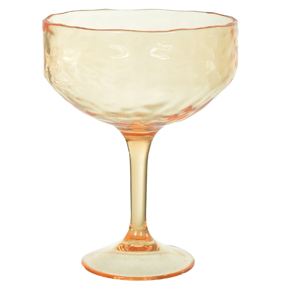 TACA MARTINI ACRILICO 540ml 16,9X12,4cm MARTELADO (AMBAR)