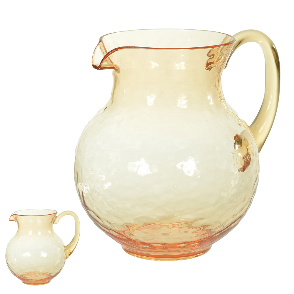 JARRA ACRILICO 2000ml 20,5X13cm 23d MARTELADO (AMBAR)