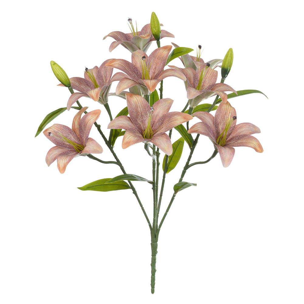 B.LIRIO REAL TOQUE X12 (MAUVE OUTONO) 55cm