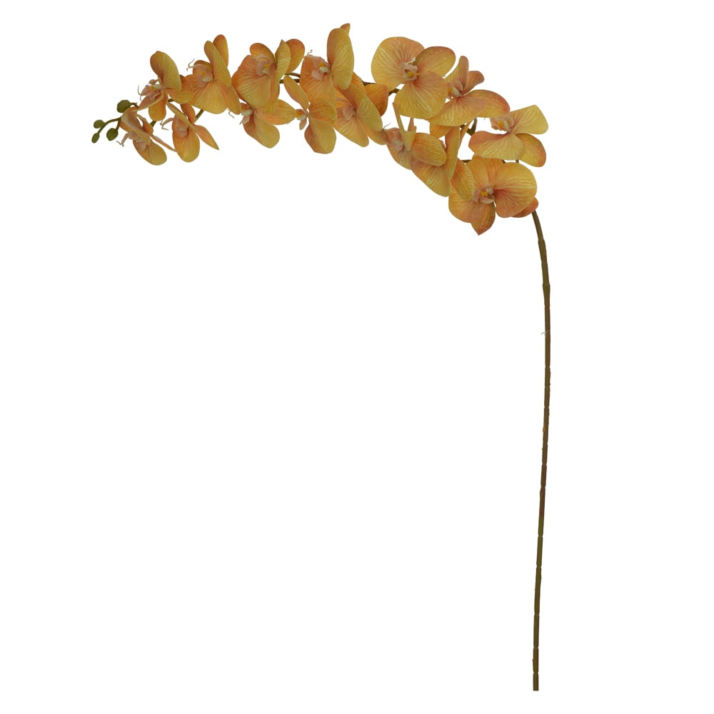 H.ORQUIDEA PHALAENOPSIS REAL TOQUE C/COAT X15 (LARANJA OUTONO) 1,15m