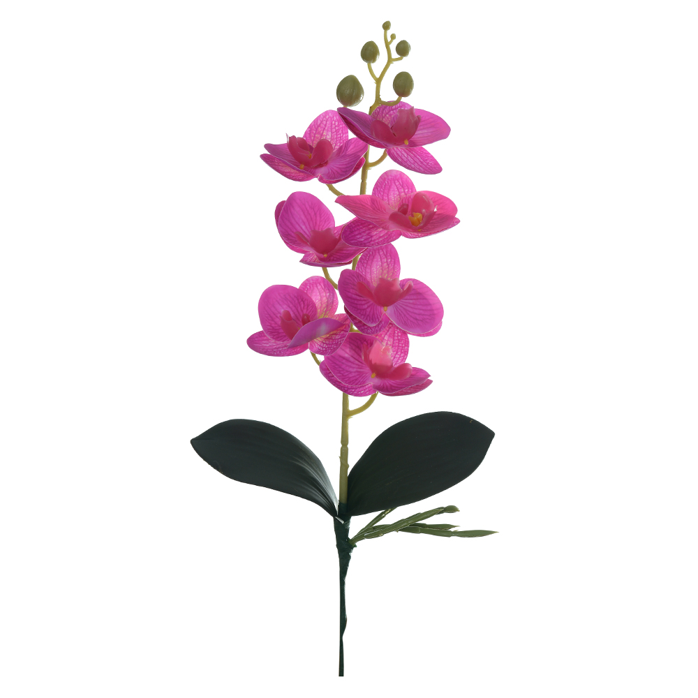 H.ORQUIDEA PHALAENOPSIS REAL TOQUE C/FOLHA X7 (BEAUTY) 40cm