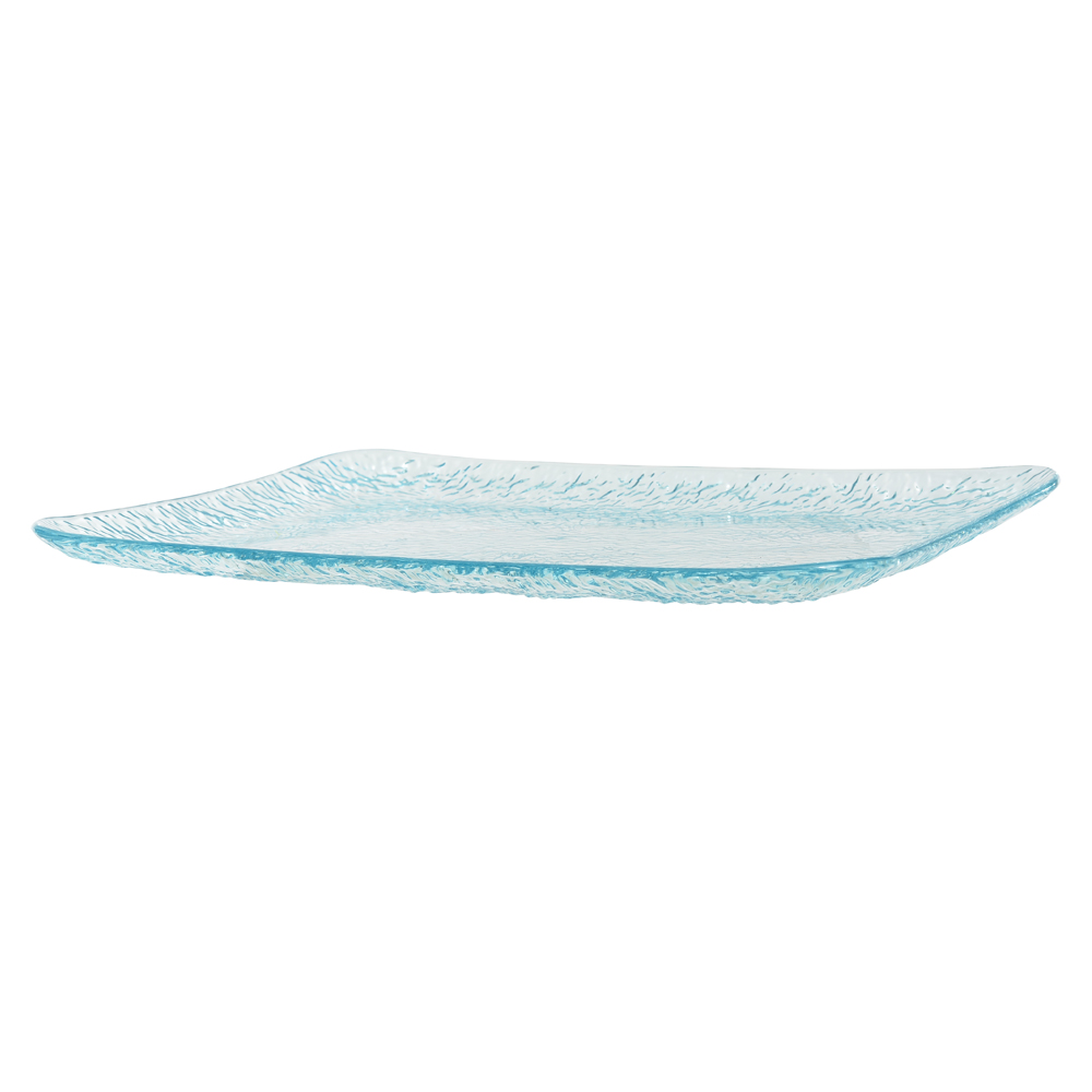 BANDEJA ACRILICO 2,5X32,5X42cm MARTELADO (AZUL)