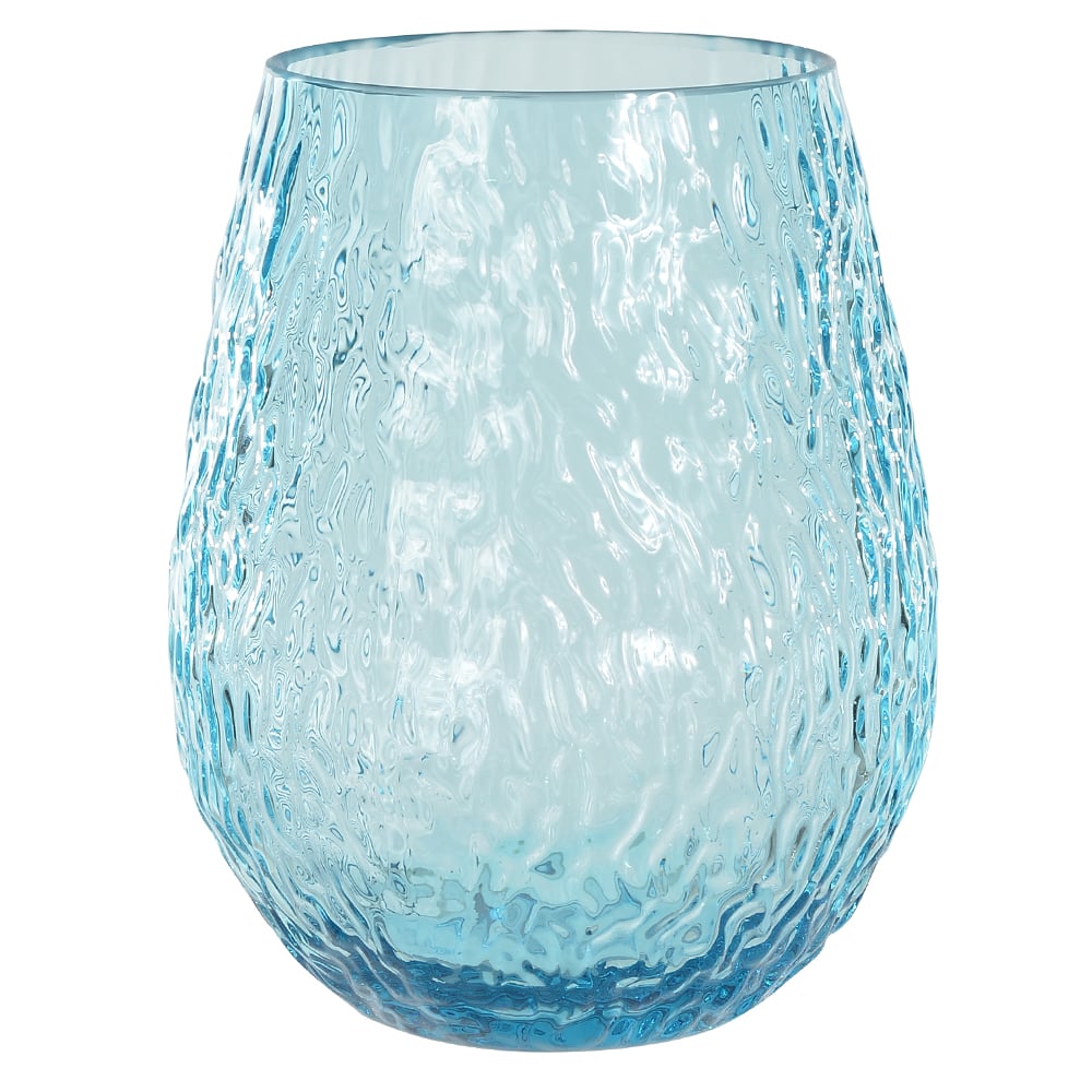 COPO ACRILICO 570ml 11,8X9,9X9,9cm MARTELADO (AZUL)