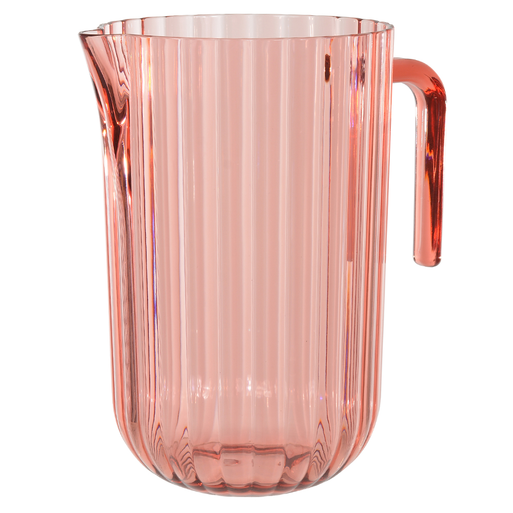 JARRA ACRILICO 3000ml 16,61X23,18cm CANELADA (ROSA)