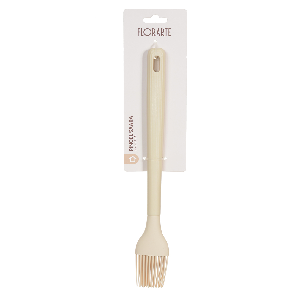PINCEL SILICONE 27cm C/ CABO CANELADO SAARA (BEGE)