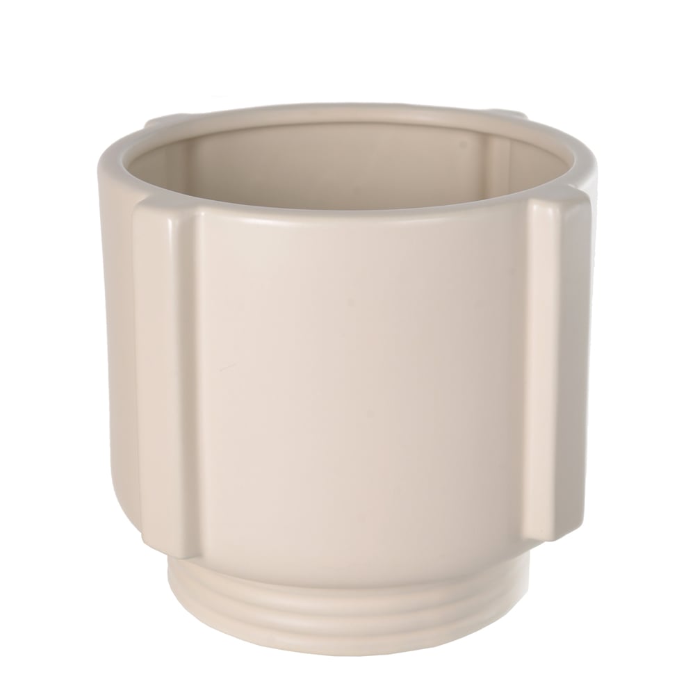 VASO DECORATIVO PORCELANA (OFF WHITE) 17cm 20,5d