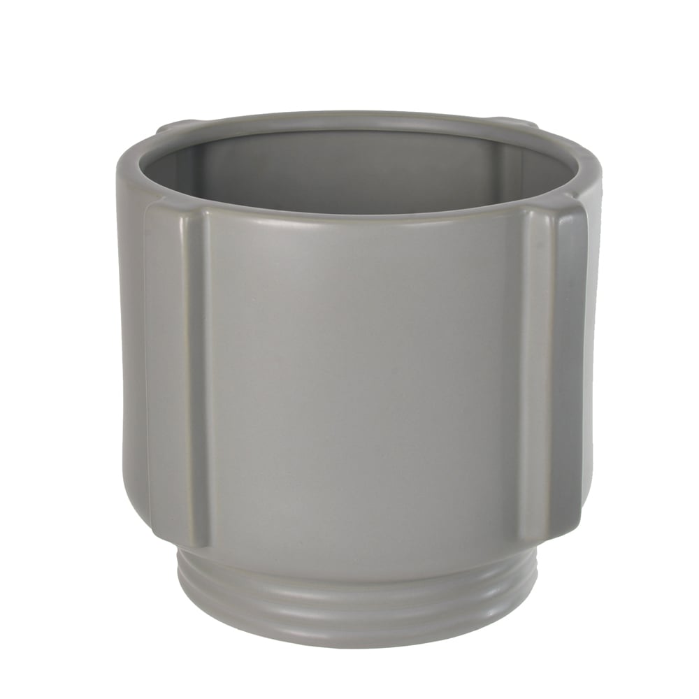 VASO DECORATIVO PORCELANA (CINZA) 17cm 20,5d