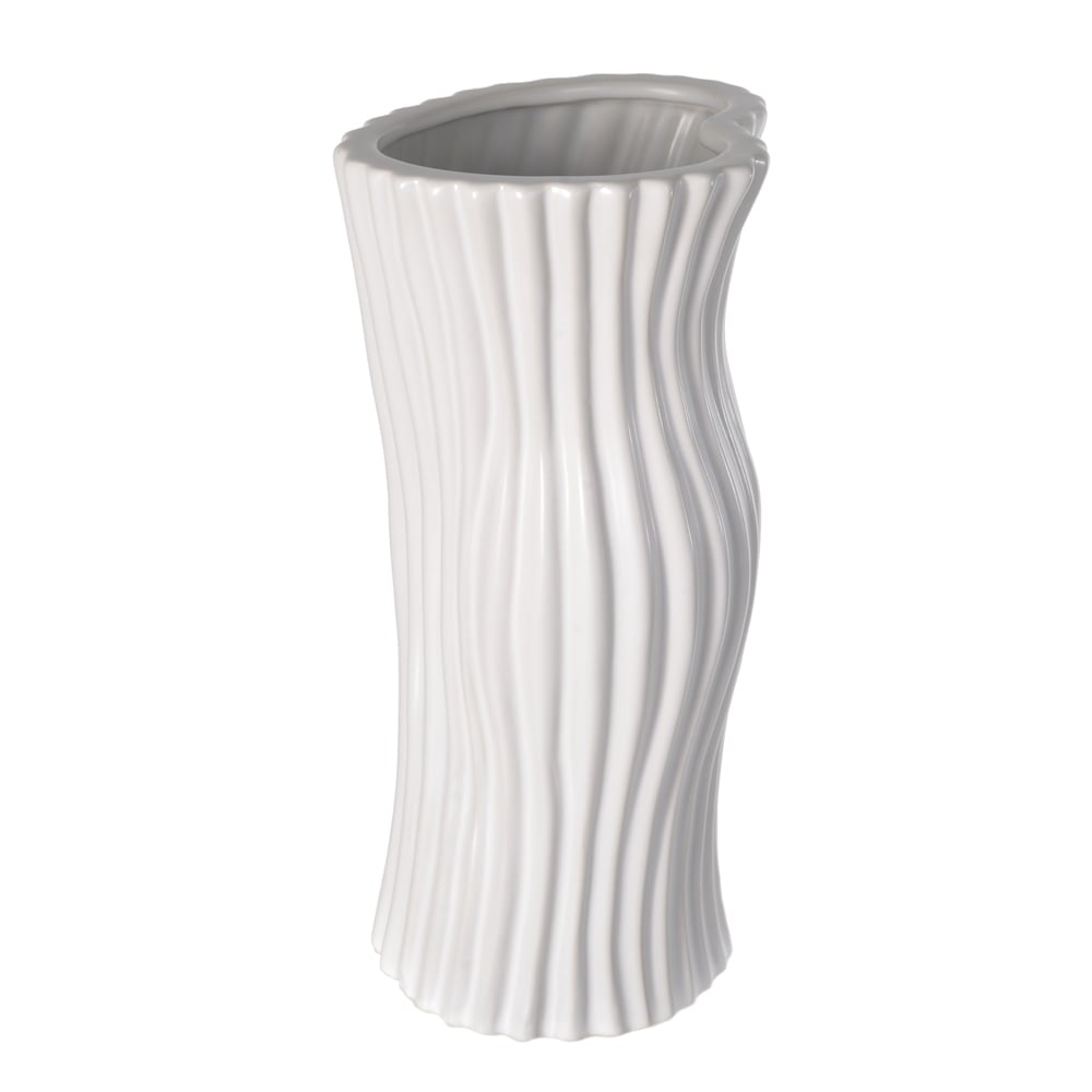 VASO DECORATIVO PORCELANA (OFF WHITE) 27cm 14d