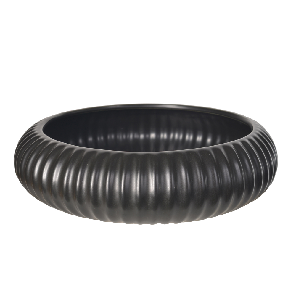 CENTRO DE MESA PORCELANA (PRETO) 8cm 30d