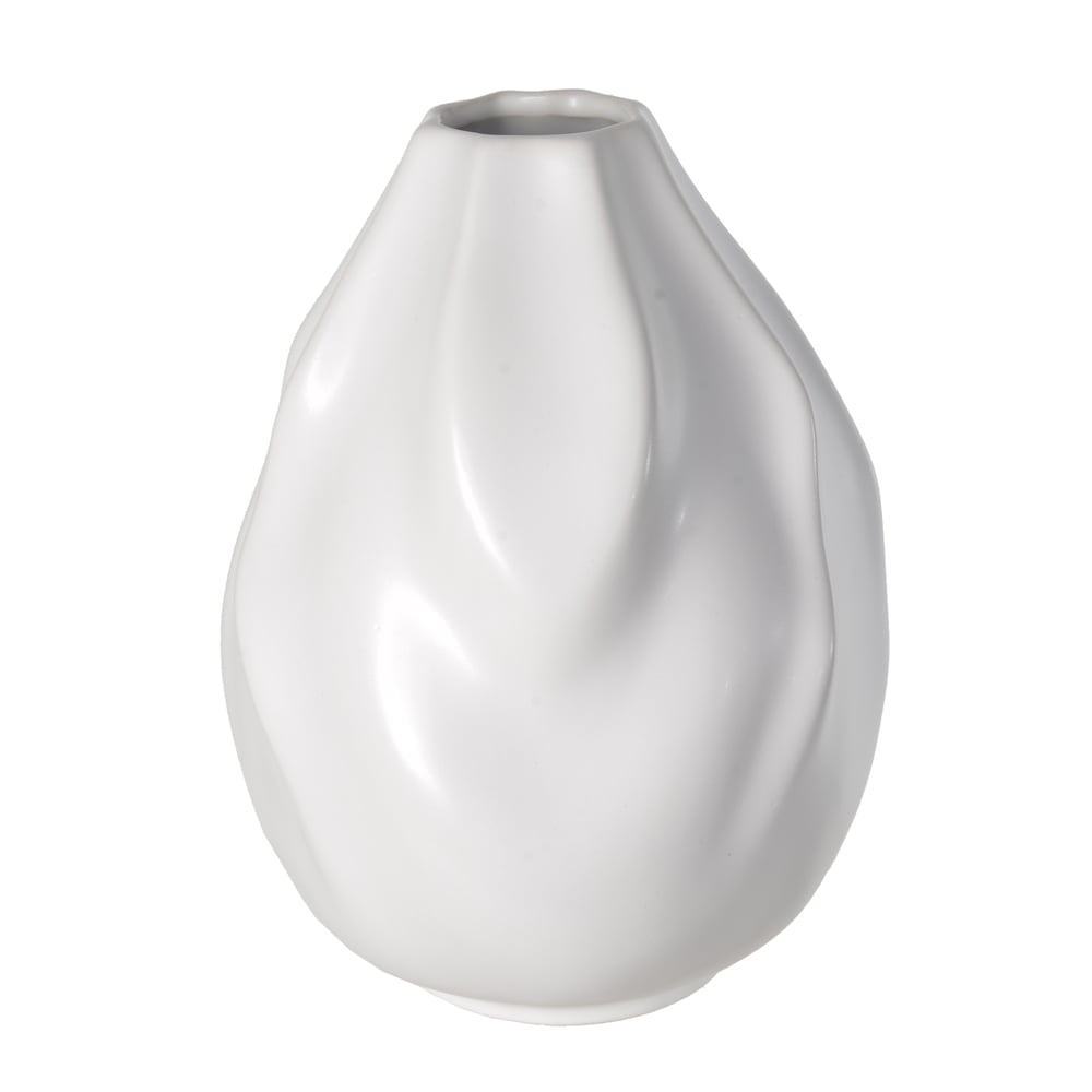 VASO DECORATIVO PORCELANA (BRANCO) 19,5cm 14,5d