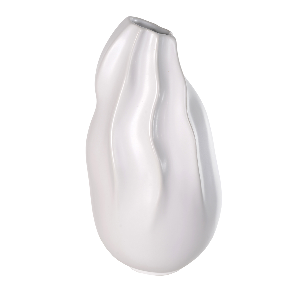 VASO DECORATIVO PORCELANA (BRANCO) 30,5cm 17d