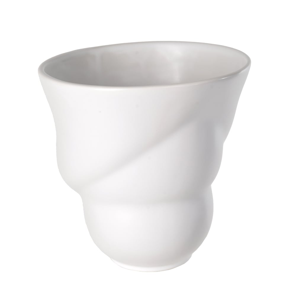 VASO DECORATIVO PORCELANA (BRANCO) 17,5cm 17,8d