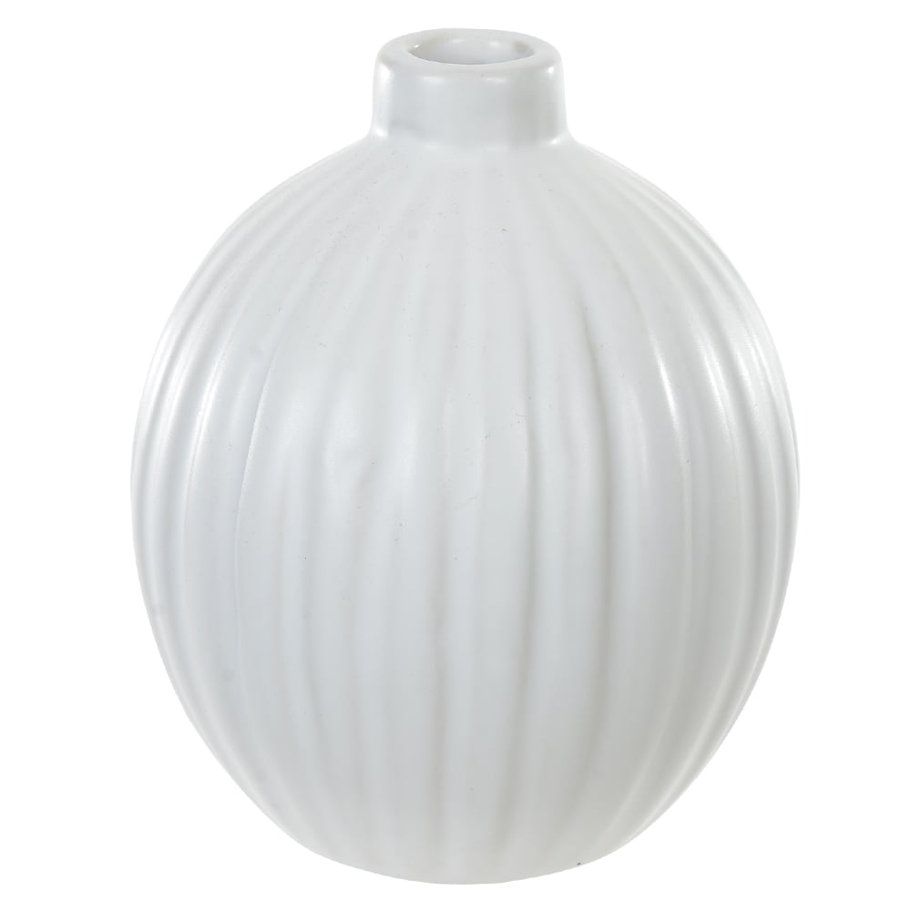 VASO DECORATIVO PORCELANA (OFF WHITE) 11cm 9d