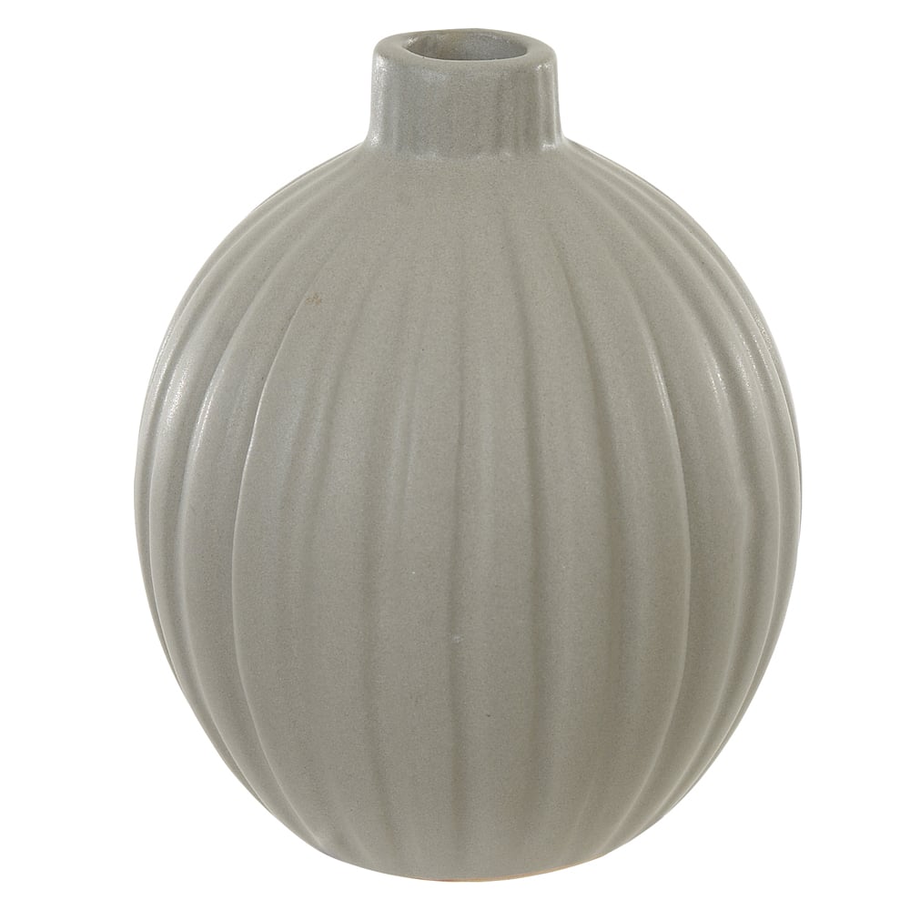 VASO DECORATIVO PORCELANA (CINZA) 11cm 9d