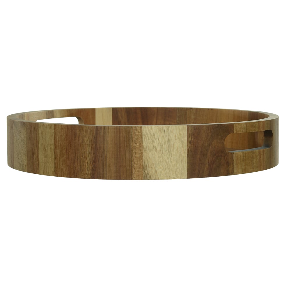 BANDEJA MD ACACIA 5,5X32cm RD (BEGE)