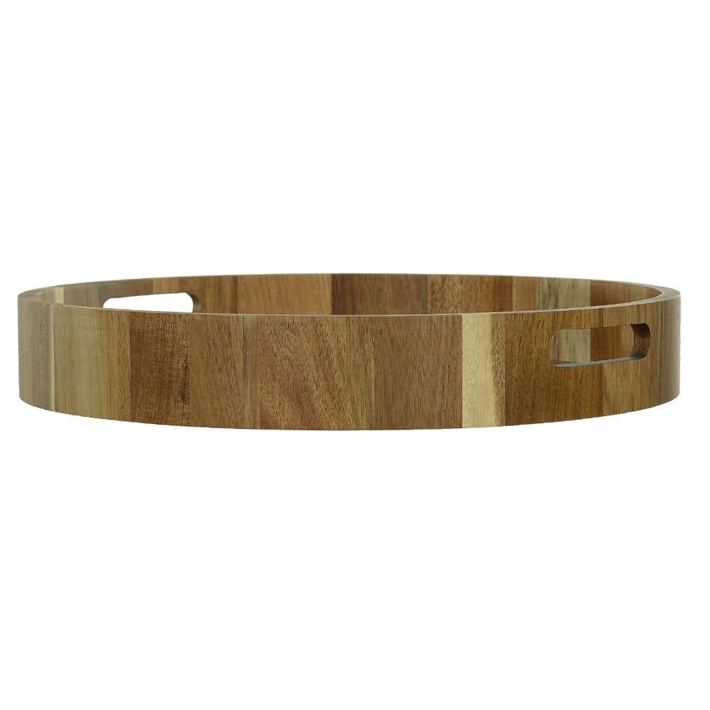 BANDEJA MD ACACIA 6X40cm RD (BEGE)