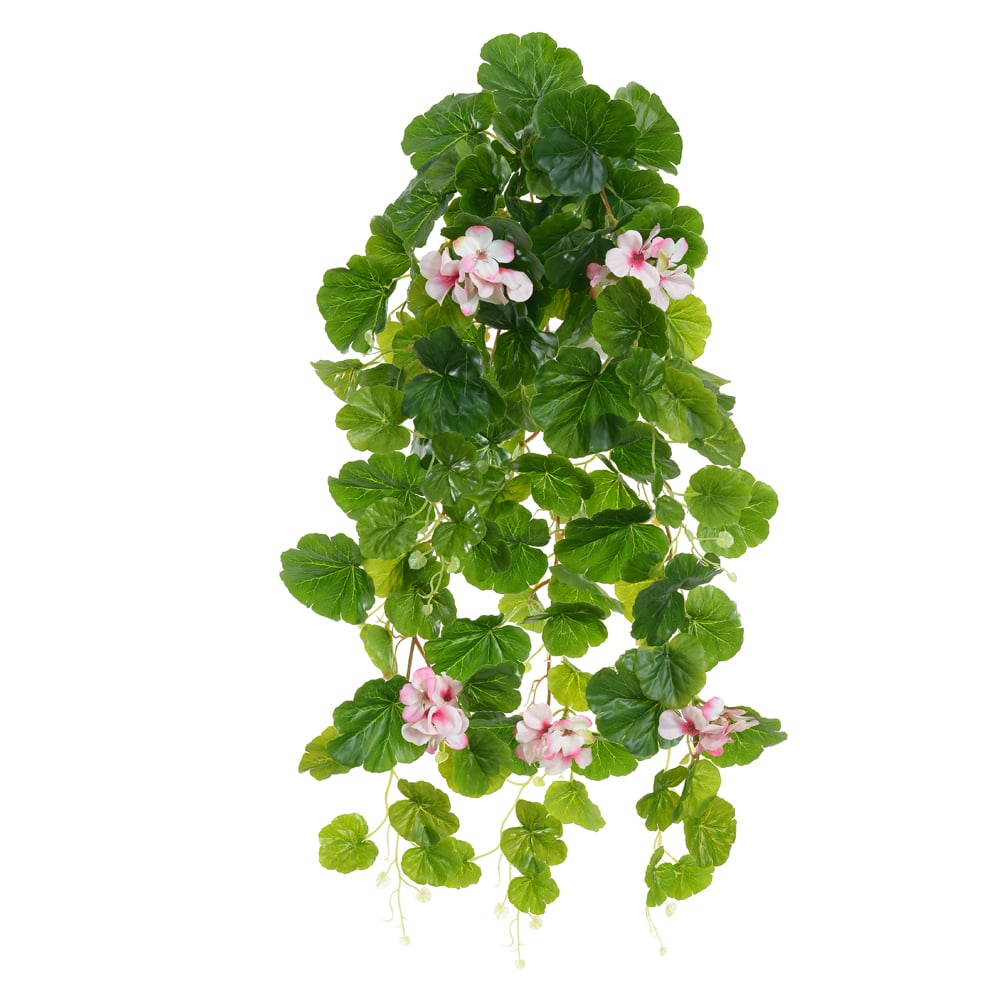 F.GERANIO REAL TOQUE PENDURAR PLASTICO X110 (ROSA) 70cm