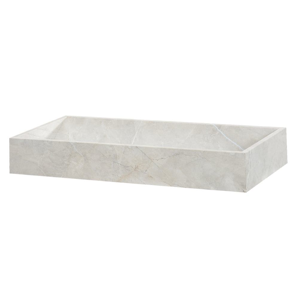 BANDEJA DECORATIVA MDF (OFF WHITE) 35X15X5cm