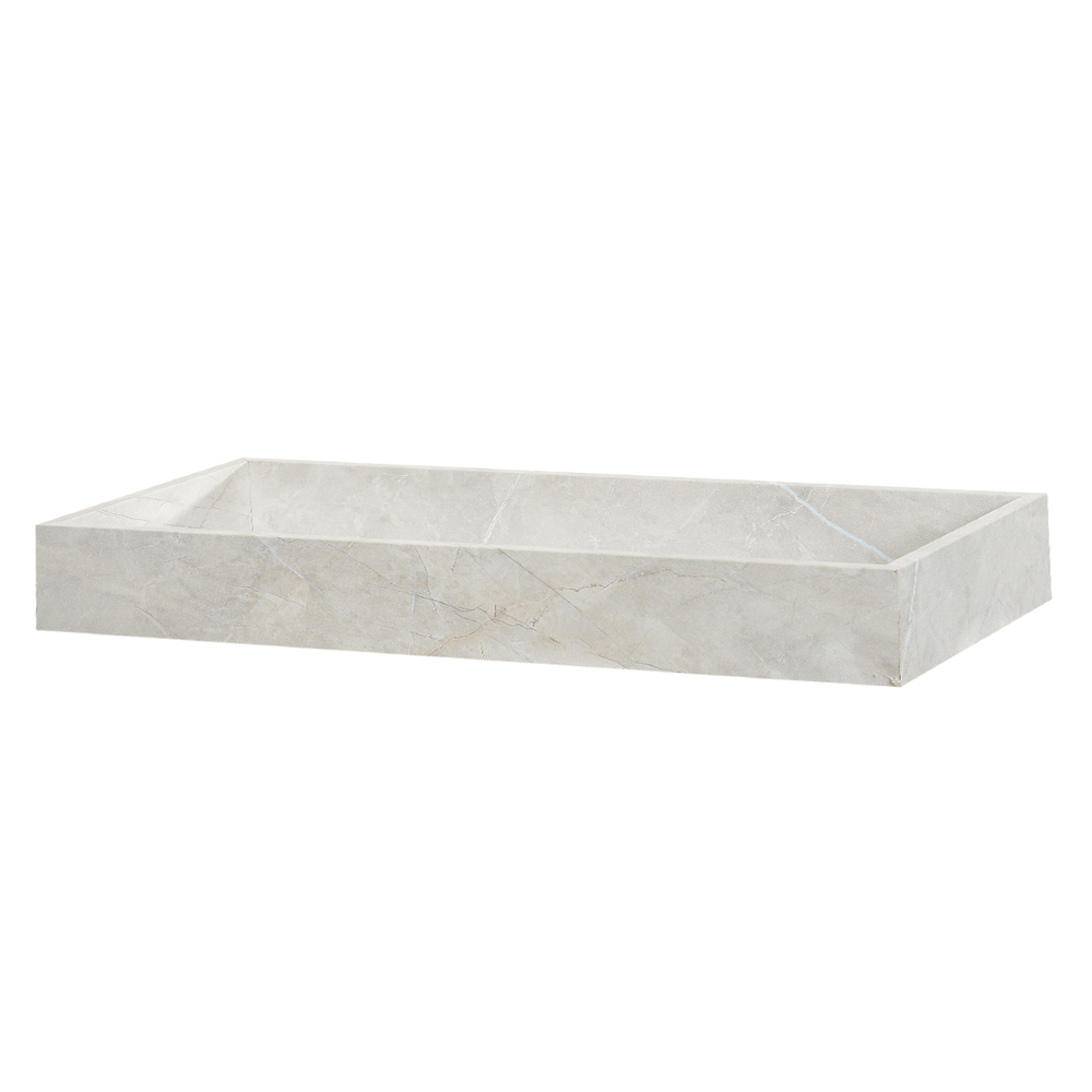 BANDEJA DECORATIVA MDF (OFF WHITE) 45X25X5cm