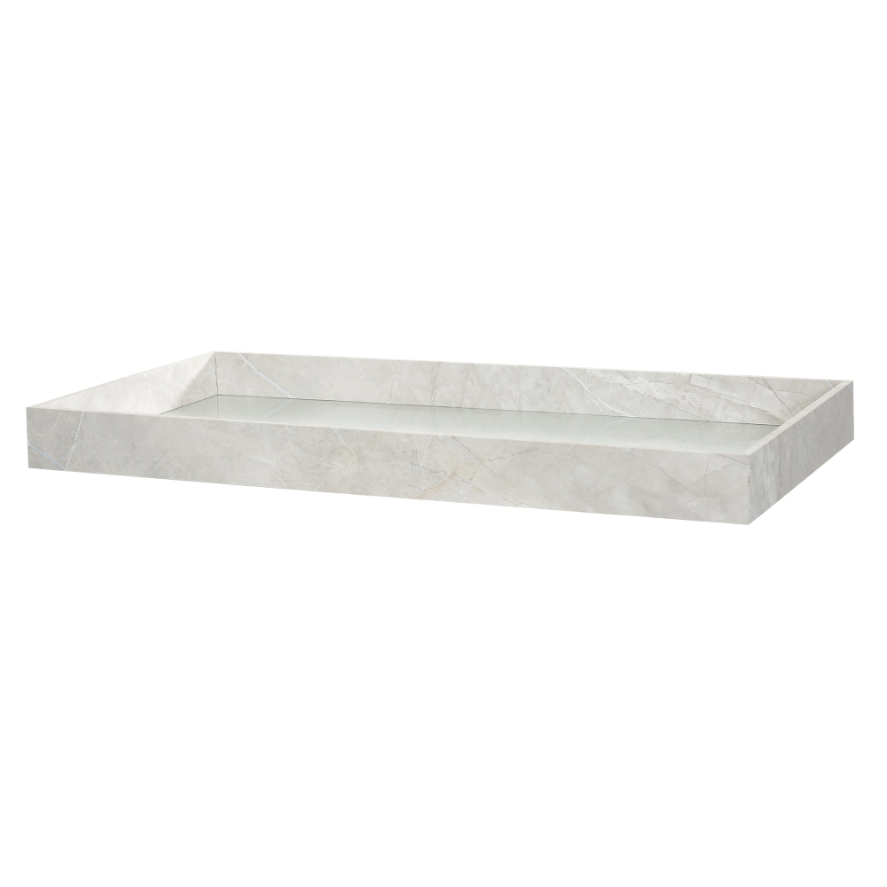 BANDEJA DECORATIVA MDF (OFF WHITE) 60X30X5cm