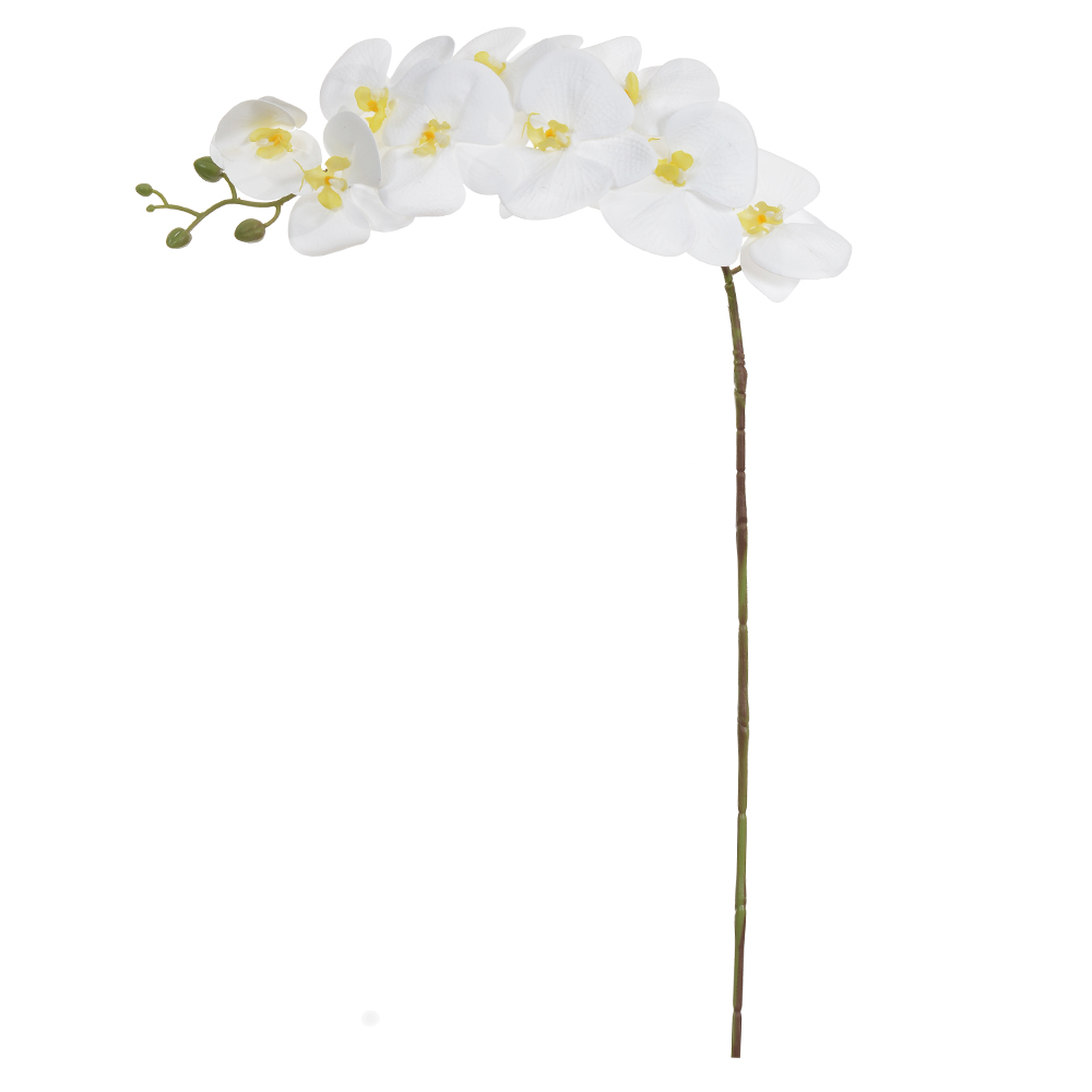H.ORQUIDEA PHALAENOPSIS C/PRINT REAL TOQUE X9 (BRANCO) 90cm