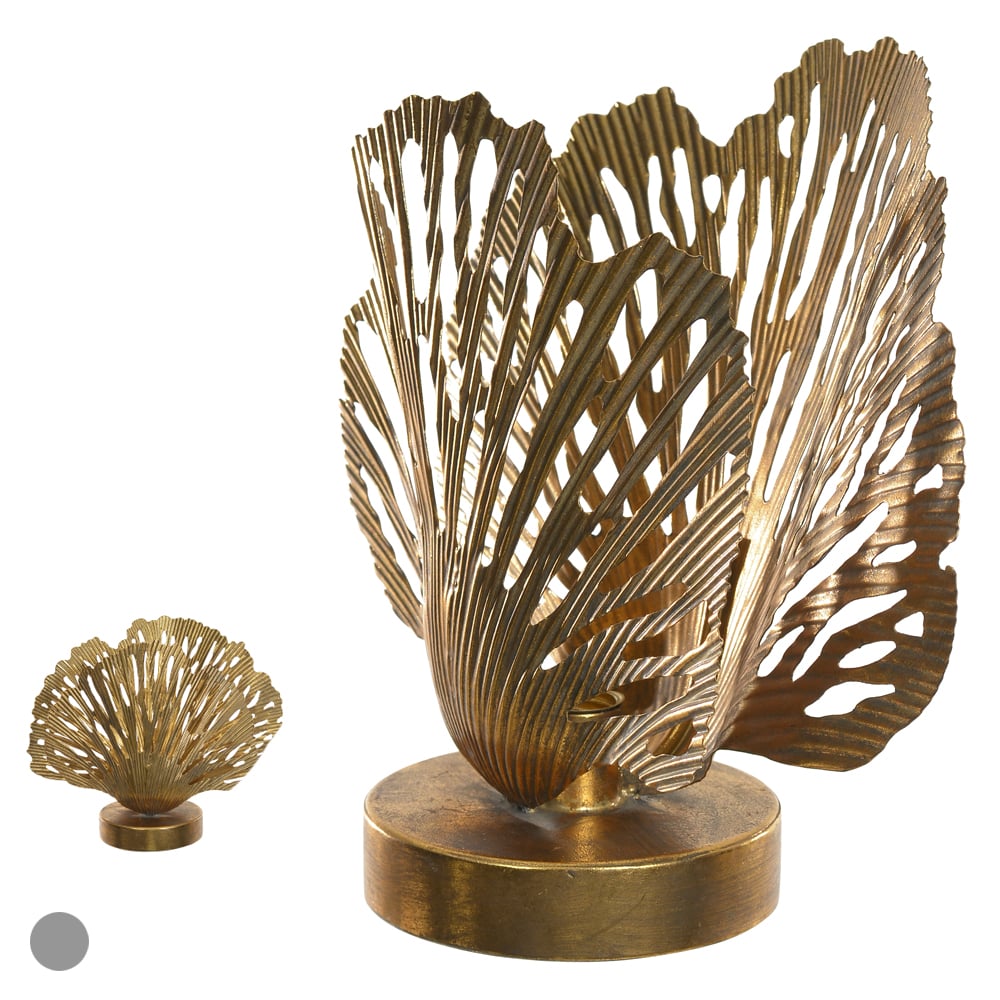 LUMINARIA DECORATIVA METAL (DOURADO) 26X31X13cm