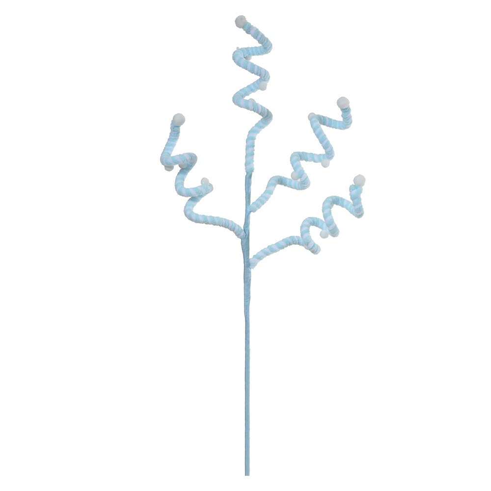 GALHO ESPIRAL C/BOLINHAS (AZUL CLARO BRANCO) 60cm