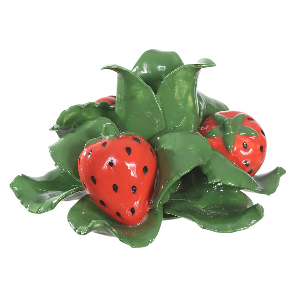 CASTICAL DECORATIVO MORANGO (VERMELHO VERDE) 8X14,8cm