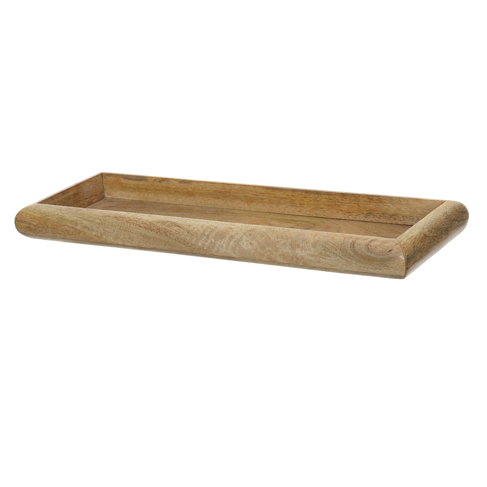 BANDEJA DE MESA MADEIRA 3X12,5X38cm (BEGE)
