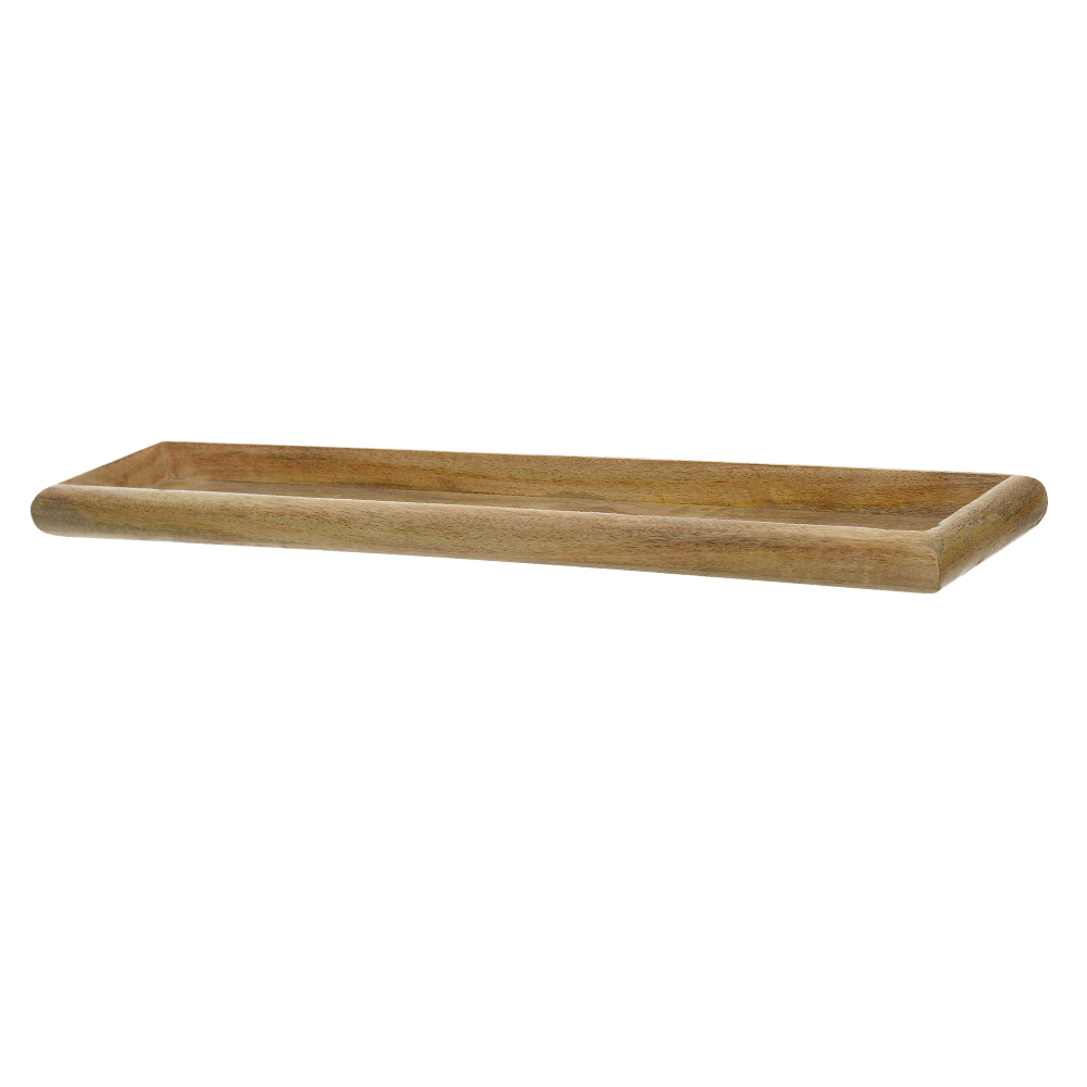 BANDEJA DE MESA MADEIRA 3X12,5X63cm (BEGE)