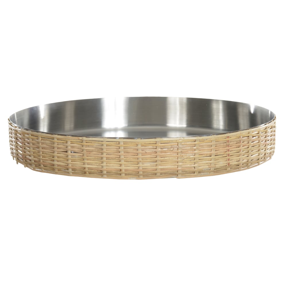 BANDEJA REDONDA ACO INOX 5X32cm NATURALE (PRATA)