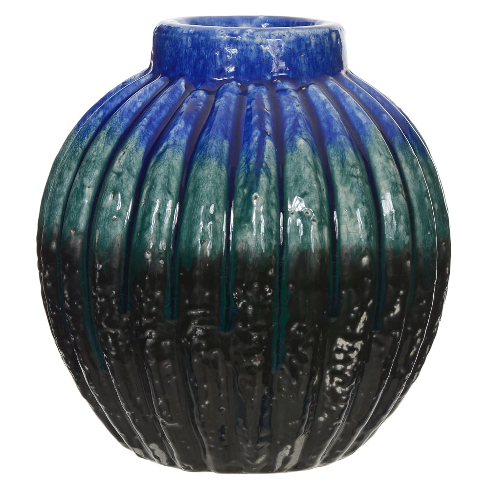 VASO DECORATIVO CERAMICA (COLORIDO) 22cm 21d