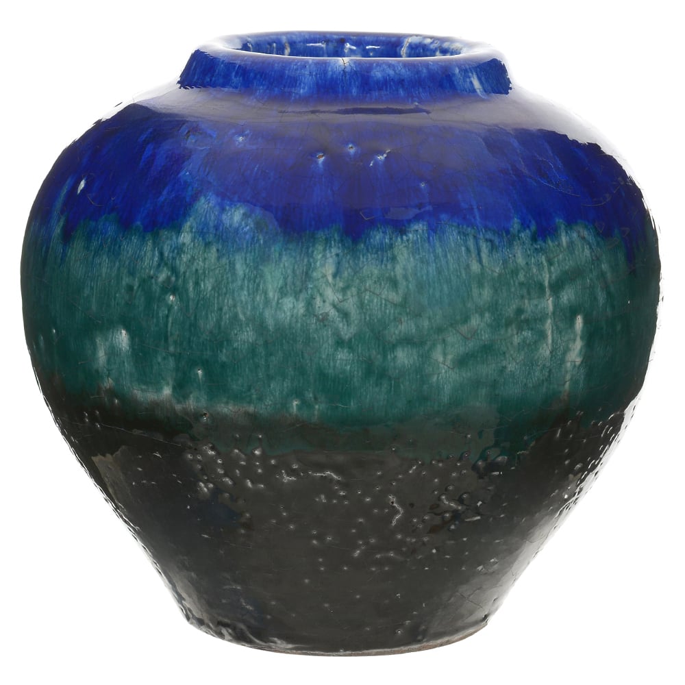 VASO DECORATIVO CERAMICA (COLORIDO) 19,5cm 21d